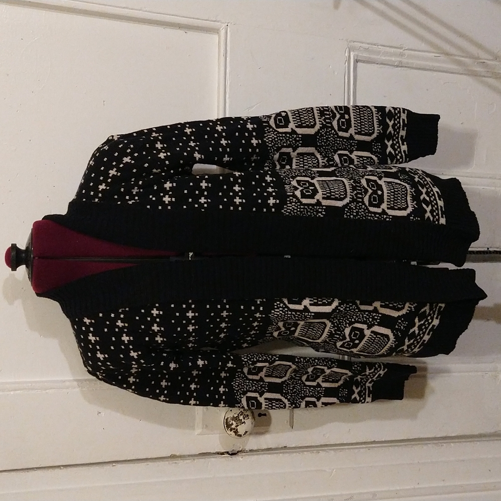 Fairisle Owls Cardigan Sz XS